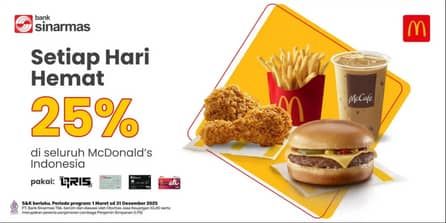 Promo Harga Diskon 25% di McDelivery  - McD