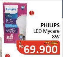 Promo Harga PHILIPS Lampu LED MyCare 8 Watt  - Alfamidi