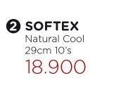 Promo Harga Softex Natural Cool+ Super Slim 29cm 10 pcs - Watsons