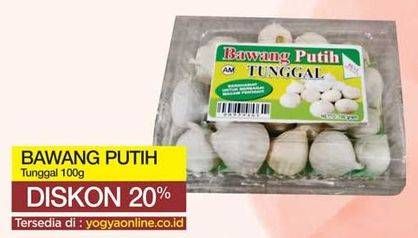 Promo Harga Bawang Putih Tunggal 100 gr - Yogya