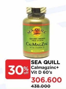 Promo Harga Sea Quill Calcium Magnesium Zinc 60 pcs - Watsons