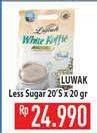 Promo Harga Luwak White Koffie Premium Less Sugar 20 pcs - Hypermart