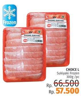 Promo Harga CHOICE L Sukiyaki 300 gr - LotteMart