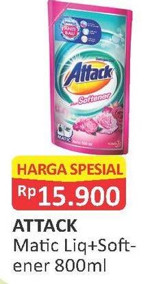 Promo Harga ATTACK Detergent Liquid 800 ml - Alfamart