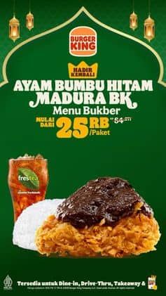 Promo Harga Ayam Bumbu Hitam  - Burger King