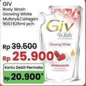 Promo Harga GIV Body Wash Mulberry Collagen 825 ml - Indomaret