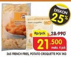 Promo Harga 365 French Fries/Potato Croquette 1Kg  - Superindo