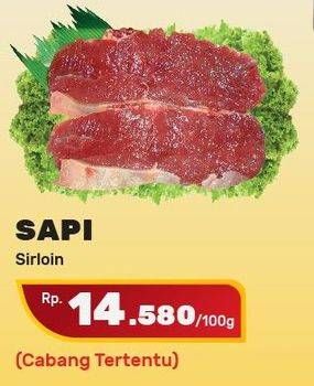 Promo Harga Daging Has Luar (Daging Sirloin) per 100 gr - Yogya