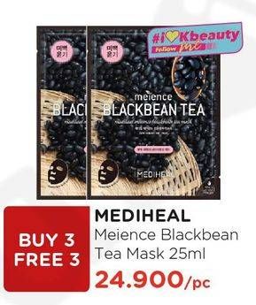Promo Harga MEDIHEAL Meience Mask Blackbean Tea 25 ml - Watsons