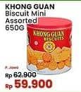 Promo Harga Khong Guan Assorted Biscuit Red Mini 650 gr - Indomaret