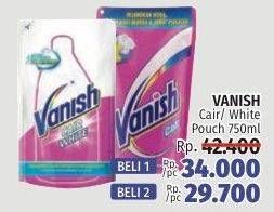 Promo Harga VANISH Penghilang Noda Cair Putih 750 ml - LotteMart