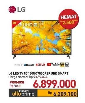 Promo Harga LG 50UQ7500PSF | Smart TV  - Carrefour