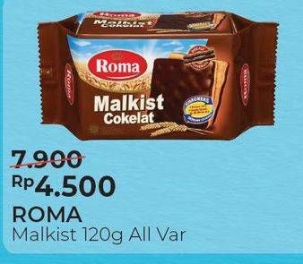 Promo Harga ROMA Malkist All Variants 120 gr - Alfamart