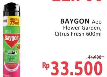 Promo Harga Baygon Insektisida Spray Flower Garden, Citrus Fresh 600 ml - Alfamidi