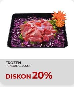 Promo Harga Daging Rendang Sapi Frozen 400 gr - Yogya