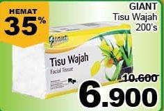 Promo Harga GIANT Tisu Wajah 200 pcs - Giant