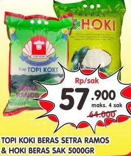 TOPI KOKI Beras Setra Ramos/ HOKI Beras 5000 g