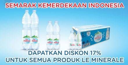 Promo Harga LE MINERALE Air Mineral  - Hypermart