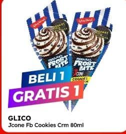 Promo Harga Glico JCone Cookies Cream 80 ml - Alfamart