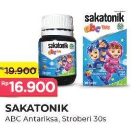 Promo Harga Sakatonik ABC Multivitamin Antariksa, Stroberi 30 pcs - Alfamart
