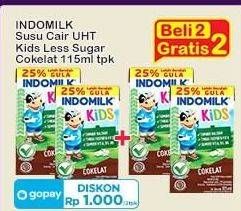 Promo Harga Indomilk Susu UHT Kids Less Sugar 115 ml - Indomaret