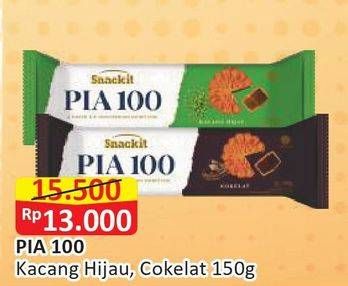 Promo Harga SNACK IT Kue Pia 100 Kacang Hijau, Cokelat 150 gr - Alfamart