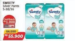 Promo Harga Sweety Silver Pants S38, S36 36 pcs - Alfamart