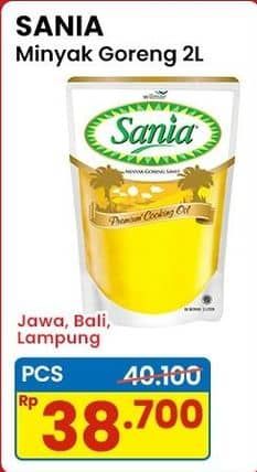 Promo Harga Sania Minyak Goreng 2000 ml - Indomaret