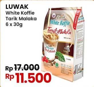 Promo Harga Luwak White Koffie Tarik Malaka per 6 sachet 30 gr - Indomaret