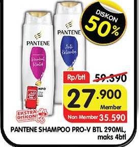 Promo Harga Pantene Shampoo 290 ml - Superindo