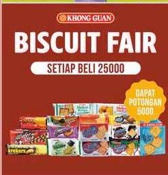 Promo Harga KHONG GUAN Assorted Biscuit Red  - Alfamidi