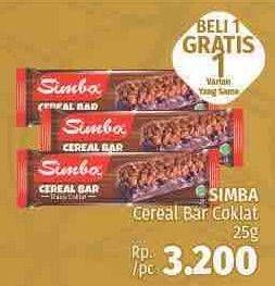 Promo Harga SIMBA Cereal Bar Coklat 25 gr - LotteMart