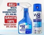 Promo Harga WIZ 24 Disinfectant Spray Surface & Air 300 ml - Superindo