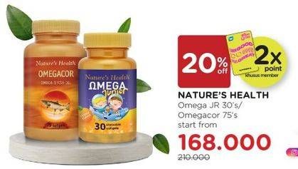Promo Harga NATURES HEALTH Omega Junior/Omegacor  - Watsons
