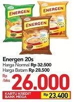 Promo Harga ENERGEN Cereal Instant 20 pcs - Carrefour