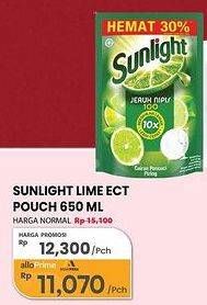 Promo Harga Sunlight Pencuci Piring Jeruk Nipis 100 650 ml - Carrefour