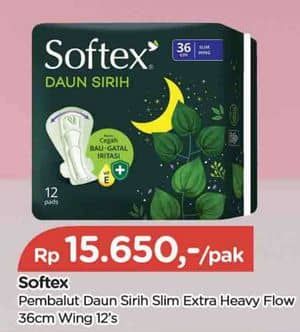 Promo Harga Softex Daun Sirih 36cm 12 pcs - TIP TOP