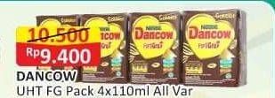 Promo Harga DANCOW Fortigro UHT All Variants per 4 pcs 110 ml - Alfamart