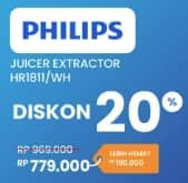 Promo Harga Philips Daily Collection Juicer HR1811/71  - Electronic City