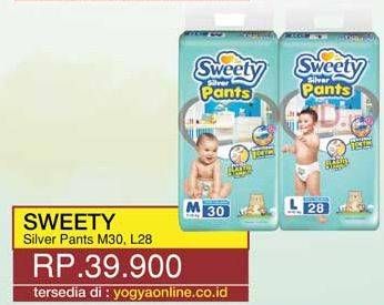 Promo Harga Sweety Silver Pants L28, M30 28 pcs - Yogya