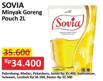 Promo Harga Sovia Minyak Goreng 2000 ml - Alfamart