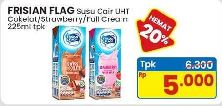 Promo Harga Frisian Flag Susu UHT Purefarm Swiss Chocolate, Strawberry, Full Cream 225 ml - Indomaret