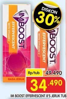 Promo Harga Imboost Bone Effervescent Orange 8 pcs - Superindo