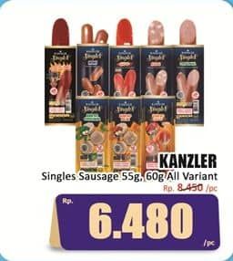Promo Harga Kanzler Sosis Single All Variants 60 gr - Hari Hari