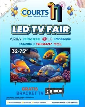 Promo Harga LED TV FAIR – Gratis Bracket TV  - COURTS
