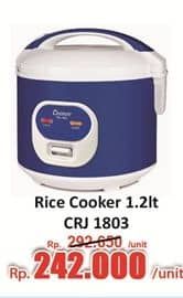 Promo Harga Cosmos Rice Cooker CRJ-1803  - Hari Hari