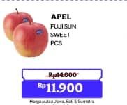 Apel Fuji  Diskon 15%, Harga Promo Rp11.900, Harga Normal Rp14.000, Cashback Rp2.000 dengan GOPAY min transaksi Rp15.000