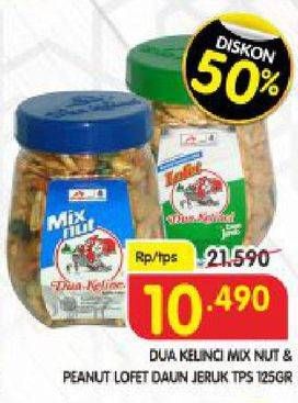 Promo Harga DUA KELINCI Kacang Lofet, Mix Nut 125 gr - Superindo