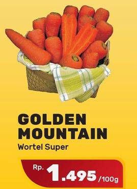 Promo Harga GOLDEN MOUNTAIN Wortel per 100 gr - Yogya
