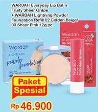 Promo Harga Wardah Every Lip Balm/Lightening Powder Foundation  - Indomaret